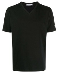 Мужская черная футболка с v-образным вырезом от Daniele Alessandrini