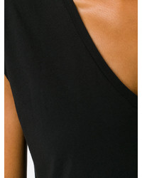 Женская черная футболка с v-образным вырезом от Frame