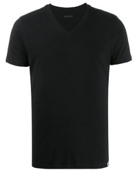 Мужская черная футболка с v-образным вырезом от Diesel