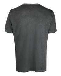 Мужская черная футболка с v-образным вырезом от Majestic Filatures