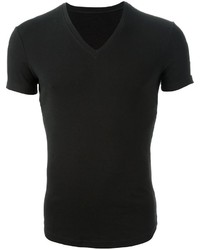 Мужская черная футболка с v-образным вырезом от DSQUARED2