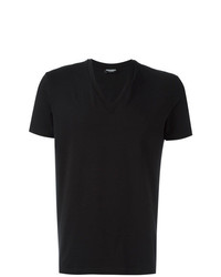 Мужская черная футболка с v-образным вырезом от DSQUARED2