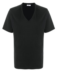Мужская черная футболка с v-образным вырезом от Eleventy