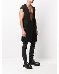 Мужская черная футболка с v-образным вырезом от Rick Owens