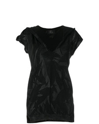 Женская черная футболка с v-образным вырезом от Lost & Found Ria Dunn