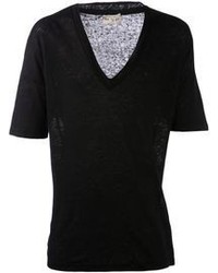 Женская черная футболка с v-образным вырезом от Ma Ry Ya