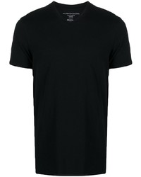 Мужская черная футболка с v-образным вырезом от Majestic Filatures