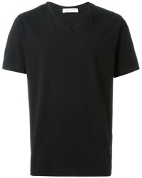 Мужская черная футболка с v-образным вырезом от Pierre Balmain