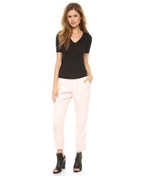 Женская черная футболка с v-образным вырезом от Rag and Bone