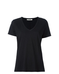 Женская черная футболка с v-образным вырезом от Rag & Bone