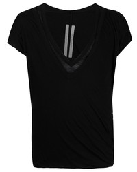 Мужская черная футболка с v-образным вырезом от Rick Owens