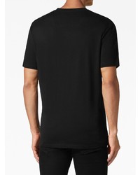 Мужская черная футболка с v-образным вырезом от Philipp Plein