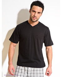 Мужская черная футболка с v-образным вырезом от Torro