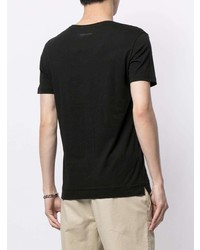 Мужская черная футболка с v-образным вырезом от Adam Lippes