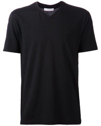Мужская черная футболка с v-образным вырезом от Versace