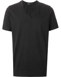 Мужская черная футболка с v-образным вырезом от Y-3