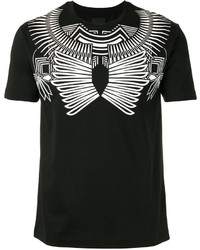Мужская черная футболка с геометрическим рисунком от Les Hommes