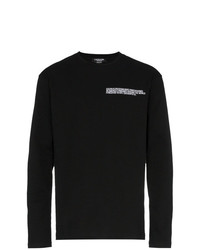 Мужская черная футболка с длинным рукавом с принтом от Calvin Klein 205W39nyc