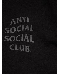 Мужская черная футболка с длинным рукавом с принтом от Anti Social Social Club