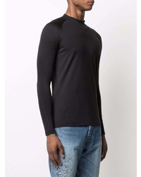 Мужская черная футболка с длинным рукавом с принтом от Y-3