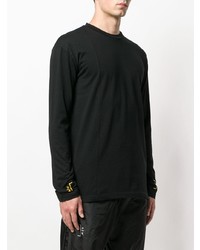 Мужская черная футболка с длинным рукавом с принтом от A-Cold-Wall*