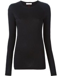 Женская черная футболка с длинным рукавом от A.F.Vandevorst