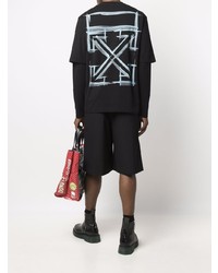 Мужская черная футболка с длинным рукавом от Off-White