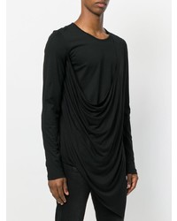 Мужская черная футболка с длинным рукавом от Unconditional