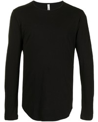 Мужская черная футболка с длинным рукавом от Attachment