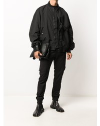 Мужская черная футболка с длинным рукавом от Damir Doma