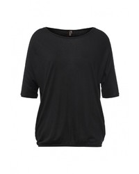 Женская черная футболка с длинным рукавом от Baon