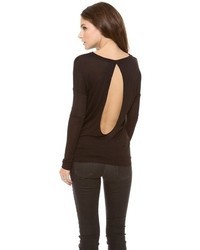 Женская черная футболка с длинным рукавом от BB Dakota