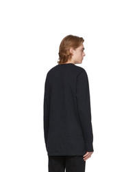 Мужская черная футболка с длинным рукавом от Helmut Lang