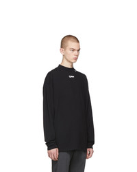 Мужская черная футболка с длинным рукавом от Off-White