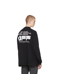 Мужская черная футболка с длинным рукавом от Off-White