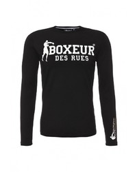 Мужская черная футболка с длинным рукавом от Boxeur Des Rues