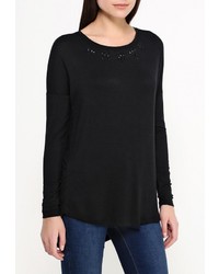 Женская черная футболка с длинным рукавом от Broadway