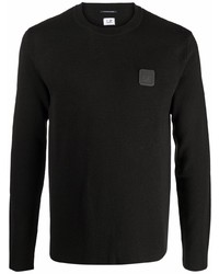 Мужская черная футболка с длинным рукавом от C.P. Company
