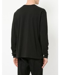 Мужская черная футболка с длинным рукавом от Jac+ Jack