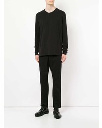 Мужская черная футболка с длинным рукавом от Jac+ Jack