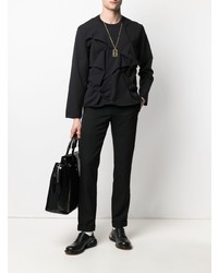 Мужская черная футболка с длинным рукавом от Comme Des Garcons Homme Plus