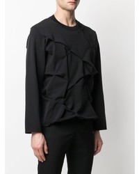 Мужская черная футболка с длинным рукавом от Comme Des Garcons Homme Plus