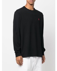 Мужская черная футболка с длинным рукавом от Polo Ralph Lauren