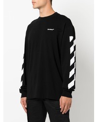 Мужская черная футболка с длинным рукавом от Off-White