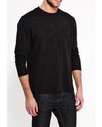 Мужская черная футболка с длинным рукавом от DKNY