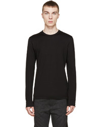 Мужская черная футболка с длинным рукавом от Dolce & Gabbana