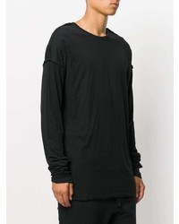 Мужская черная футболка с длинным рукавом от Thom Krom
