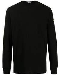 Мужская черная футболка с длинным рукавом от DSQUARED2