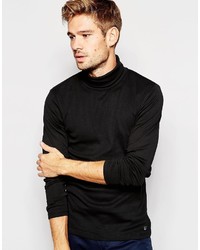 Мужская черная футболка с длинным рукавом от Esprit