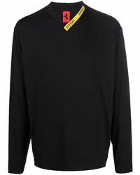 Мужская черная футболка с длинным рукавом от Ferrari